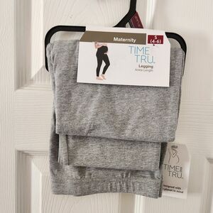 Time and Tru Gray Maternity Leggings